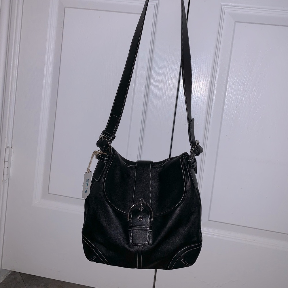 Authentic black Coach purse in excellent condition